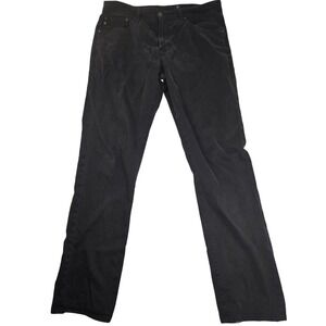 AG Adriano Goldschmied The Everett Slim Straight‎ Jeans Mens 34 Black Stretch